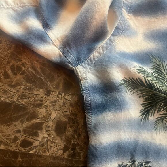 Campia Moda Mens Size M Shirt Hawaiian Palms Beach Tropical​​​​​​​ - Picture 4 of 7